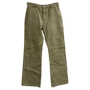Acne Studios Paneled Lose-Fit Jeans in Khaki Cotton